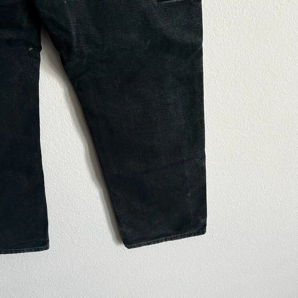 Carhartt faded black double knee work wear carpenter pants